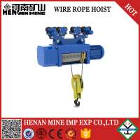 Roof Pulling Cargo Lifting Wireless Remote Control 5 Ton Electric Motor Wire Rope Hoist Mechanical Hoist With Hoist Hook