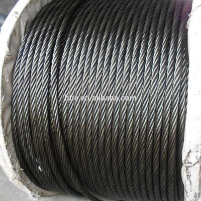 ungalvanized elevator steel wire rope 8x19s+fc