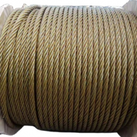 8x19S+FC 12mm Ungalvanized Steel Wire Rope For Elevators